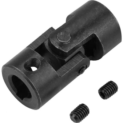 Askoppeling Motorconnector DIY Stuurinrichting Kruiskoppeling met spiebaan 12*24*51mm