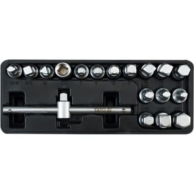 Yato - Olieplug Sleutelset - 18-delig - 3/8" Aandrijving