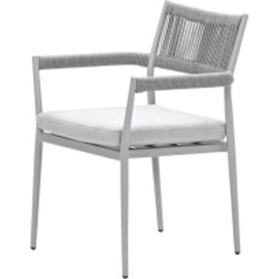 Garden Impressions Barcelona dining fauteuil - rope grey sand valley sand