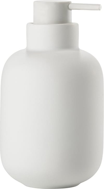 Zone Denmark Sensu Zeepdispenser - Zeeppompje Vrijstaand - Zeeppomp voor Badkamer, Keuken & Toilet - Toilet & Badkamer Accessoires - 300 ml - 13 x 7,5 cm - Wit