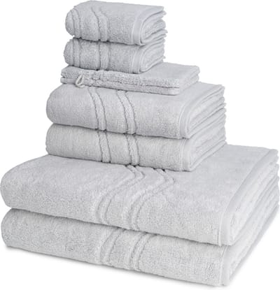 Ross Dames en Heren 2 X Washand 2 X gasten- 2 X douche- 2 X handdoek in een set Cashmere feeling
