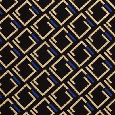 POLY VISCOSE JERSEY STOF DISCHARGE BEDRUKT ABSTRACT BLAUW -MY IMAGE - HERFST - WINTER 2022 - PER METER.