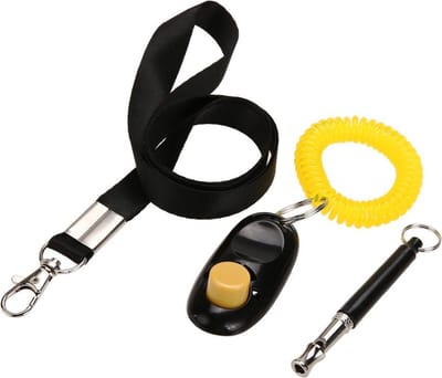 Set voor Hondentraining met Clicker Hondenfluit en Lanyard - 3 stuks