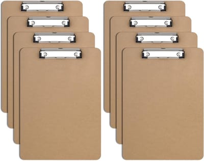 Klembord Set - Schrijfborden Hardboard - Documenten Organiseren - Intrekbaar Ophanggat - A4 8 Stuks - Niet Van Toepassing