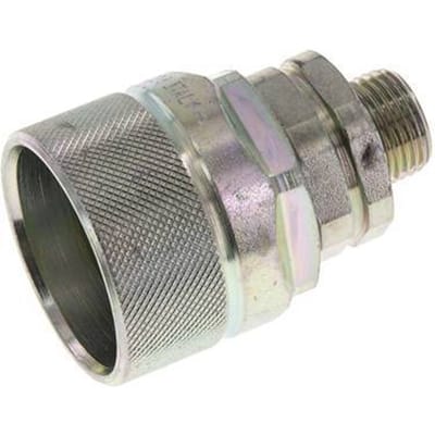 Stalen DN 12.5 Hydraulische Koppeling Insteeknippel 12 mm L Knelring ISO 14541/8434-1 D M36 x 2