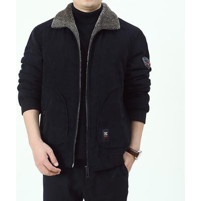 Winterjas met opstaande kraag, casual model, grote maat, korte fleecejas voor heren, gewatteerde jas voor middelbare en oudere mannen 6XL