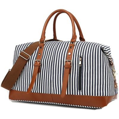 Handbagage Duffel Reistas Canvas Opbergruimte Sport Nat en Droog Scheidingszak Polyester Schuin Reizen Grote Capaciteit Dakzak brown