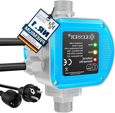 Drukschakelaar Pompbesturing - Constante Waterdruk - Tuin Irrigatie - Automatisch In- Uitschakelen - 15 Bar Max - Blauw