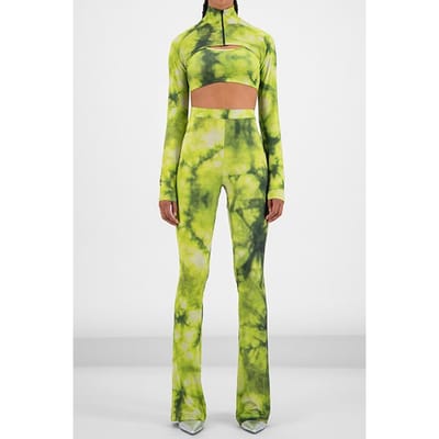 Daily Paper Green Tie Dye Golero Top Maat: XL | Blouses Outlet | Dames | Groen