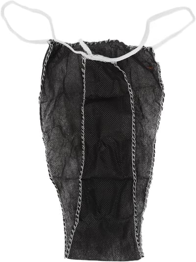 50 Stuks Wegwerp String Ondergoed voor Dames - Zwart Non-Woven Stof voor Spa, Reizen en Massages