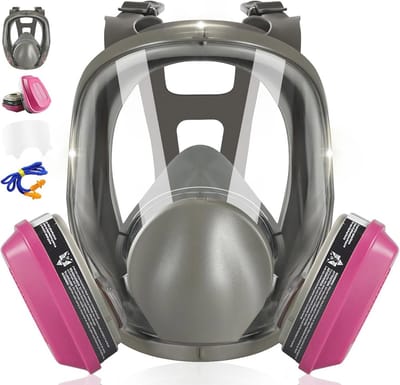 Herbruikbaar gezichtsmasker voor bescherming tegen gasdampen en stof - Ideaal voor schuren, polijsten, lassen en graffiti.