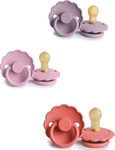 FRIGG DAISY Fopspeen set 3 stuks Poppy,Lupine en Heather 6-18 maand maat 2