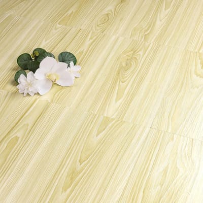PVC vloertegels met houtlook en gele kleur - Verwijderbare zelfklevende tegels voor keuken en badkamer - 30x30 cm, ideaal voor slaapkamer en vinylvloeren