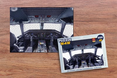 Puzzel De cockpit van een commercieel vliegtuig - Legpuzzel - Puzzel 500 stukjes