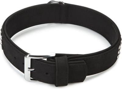 Beeztees Buffalo - Halsband Hond - Leer - Zwart - 60 cm