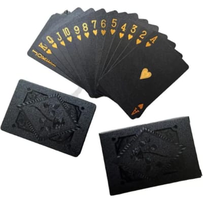 Couleur Rose Noir Or Jeu de Cartes Groupe de Cartes Résistant à l'Eau Pique Carreau Cœur Trèfle Poker Paquet Magique Jeu de Société Cadeau Collection
