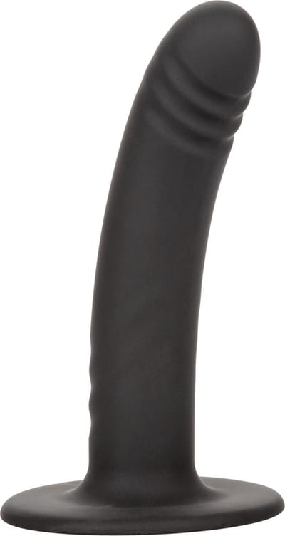 Calexotics - Boundless Ridged - Geribbelde Strap-on Anaal Plug met Zuignap - Siliconen - Twee Maten - Zwart L