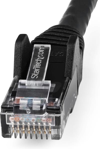 StarTech 3 meter CAT6 Gigabit Netwerkkabel - LZSH Snagless PoE - Zwart