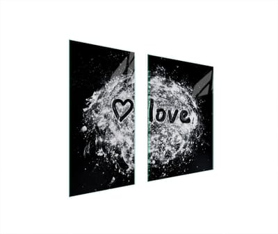 TMK ArtDeko Serce Serie - Glasbeschermer - 75x52 cm - Hartvormig - Veilige Montage