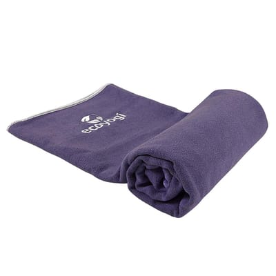 Ecoyogi Hot Yoga Handdoek - Paars (183 x 62 cm) - Materiaal: 20% nylon en 80% polyester
