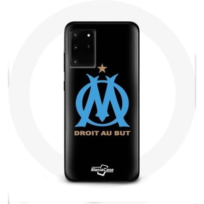 Coque - Olympique de Marseille - Samsung Galaxy S11 Plus - Noir - Logo - Protection chocs noir
