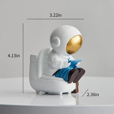 Hars Astronaut Ornamenten in Moderne Stijl Creatieve Ambachten Kantoor Studiebureau Accessoires Kindergeschenken Modieuze Huisdecoratie gray