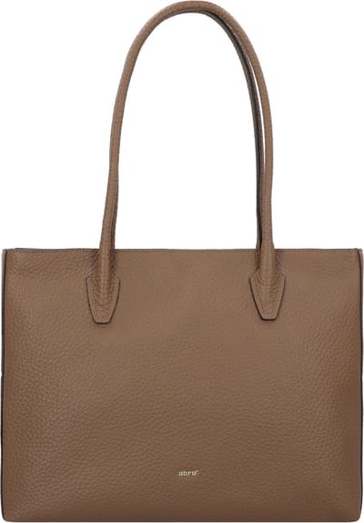 abro Leren Schoudertas Leather Ranger Smith Shopper X-Bag Camel Bruine