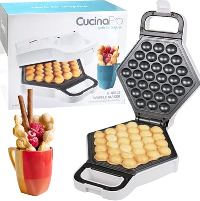 Wafelmaker - Apparaat - Snelle Wafels Maken - Antiaanbaklaag - Compact - Wit