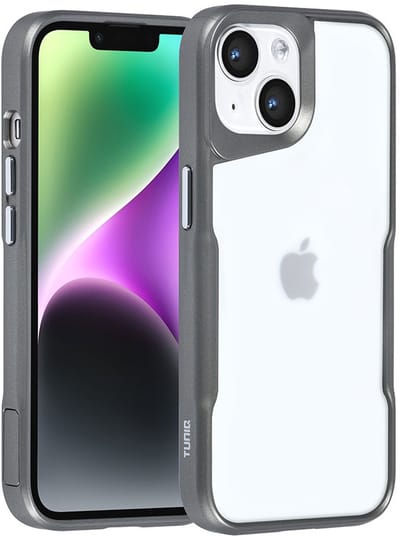 TUNIQ telefoonhoesje voor Apple iPhone 14 - Siliconen backcover - Grijs