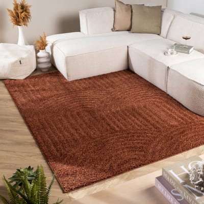 Fraai Scandinavisch vloerkleed - Lova Arches Terracotta - 120x170 cm