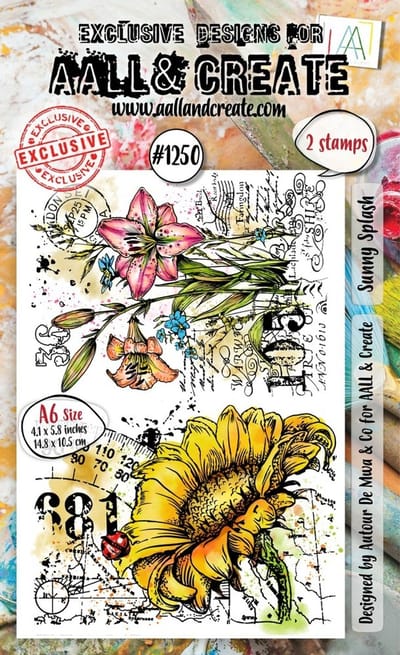 Aall & Create clearstamp A6 - Sunny splash