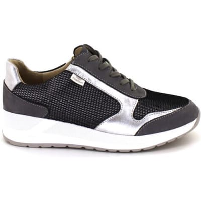 FINN COMFORT sneaker, Mori, leder nylon, stretch, Grey Silber, maat 37,5 (UK: 4,5)