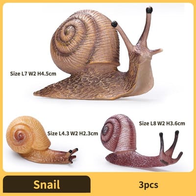 Realistische Slak Actiefiguur Speelgoed - Verzamelbaar Dier Model Educatief Kinderen Perfect Cadeau Mooi Ontwerp Hoge Kwaliteit