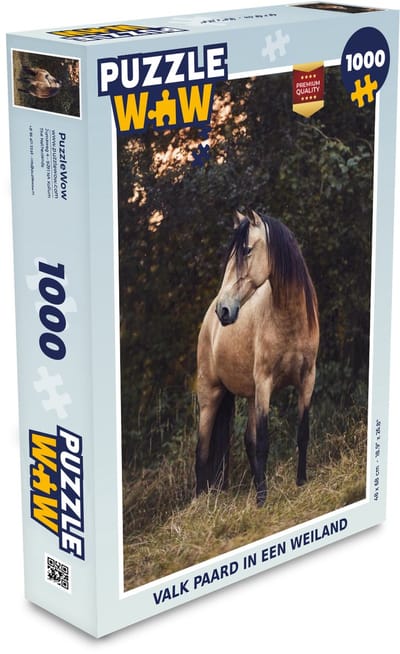 Puzzel Paard - Bruin - Gras - Legpuzzel - Puzzel 1000 stukjes volwassenen