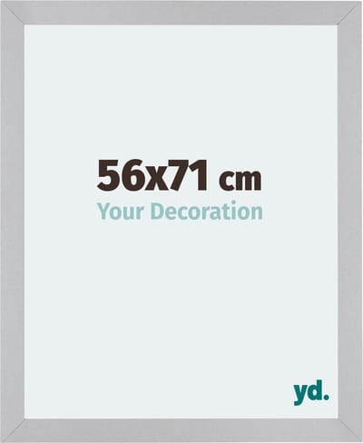 Your Decoration - Fotolijst 56x71 cm - MDF - Zilver Mat - Mura