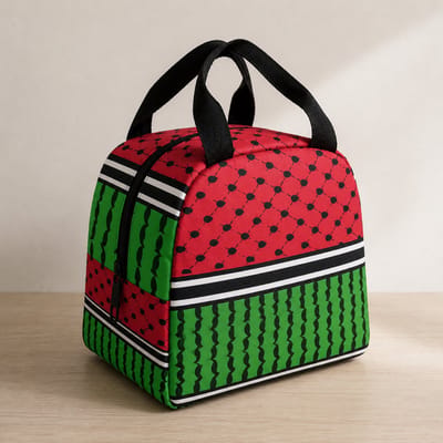 Palestina Watermelon Keffiyeh Lunchtas | Lunchbag met Watermeloen Design | Geïsoleerde Koeltas