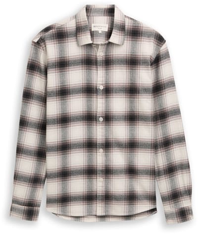 Tom Tailor Denim - Relaxed fit overhemd met ruitjesmotief - Maat XXL - black white red check