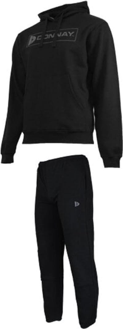 Donnay - Joggingsuit Finn - Joggingpak - Zwart (020)- Maat M