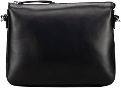 JOST Leren schoudertas Arva Shoulder Bag Black zwart