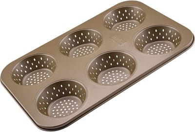 Mal voor ronde individuele broodjes 6 holtes 33 x 22 cm Zenker Mojave Gold