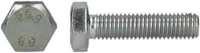 Zeskanttapbout M6x25 DIN 933 8.8 Verzinkt — zeskanttapbout M6x25, DIN933, 8.8, verzinkt - zeskanttapbout M6x25, DIN 933 M6, bout 8.8 verzinkt, M6x25 zeskantbout 12 stuks, metaalschroef M6x25 verzinkt