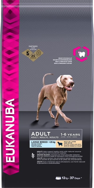 Eukanuba Adult Large Breed Lam&Rijst - Hondenvoer - 12 kg