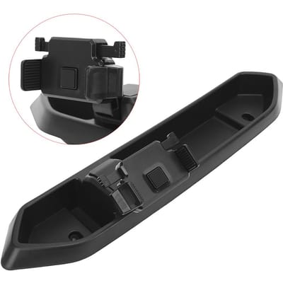 Support de téléphone portable à rotation à 360 degrés avec boîte de rangement Convient pour Jeep Wrangler JL 18 19 black