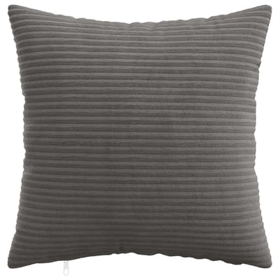 vidaXL - Kussensloop - 6 - pcs - HEERLEN - Donkergrijs - 30 - x - 30 - cm - corduroy