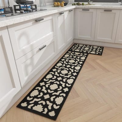 Keukenvloermat Waterdicht, Oliebestendig Tapijt, Wasbaar en Afwasbaar Lange Strook Antislip, Vuil- en Slijtvast Mat Deurmat 45x120cm