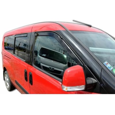 J&J AUTOMOTIVE | Heko Deflecteurs d'air Déflecteurs de Vent Pour Fiat Doo 2 5P. Berlina depuis 2010