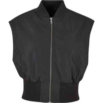 Urban Classics - Recycled Short Bomber Vest Mouwloos jacket - 3XL - Zwart