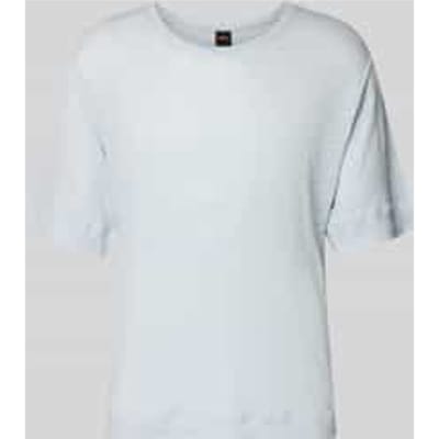 Regular fit T-shirt van puur linnen