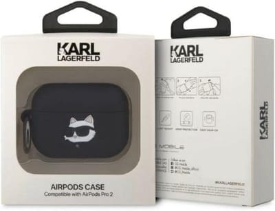 3D Kattenkop Siliconen Hoesje voor AirPods Pro 2 - Zwart