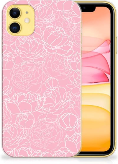 Apple iPhone 11 TPU Case White Flowers